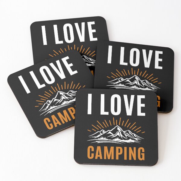 Item preview, I Love Camping retro Vintage Design designed and sold by BK-Fishing.