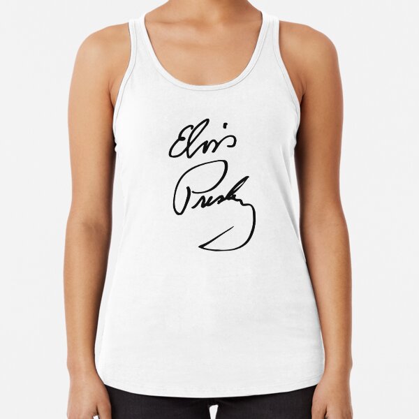 Firma de Elvis Presley Camiseta con espalda nadadora