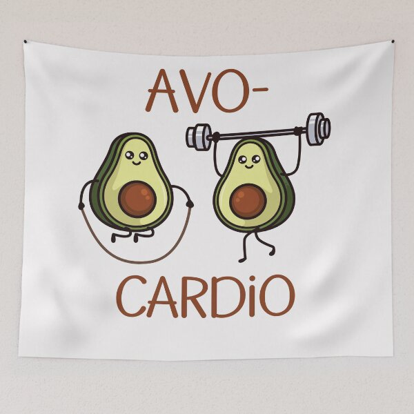 Item preview, Avo-cardio Workout Avocados designed and sold by HappyLifeCreate.