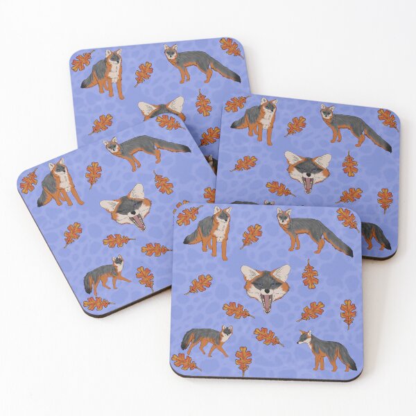 Item preview, Grey Foxes Blue designed and sold by Ashley Gagnon.