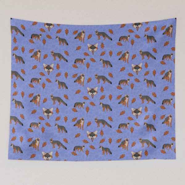 Item preview, Grey Foxes Blue designed and sold by Ashley Gagnon.