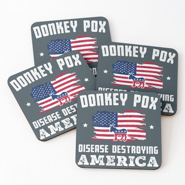 Item preview, donkey pox the disease destroying america Funny Anti Biden designed and sold by KOURCHAL ART.