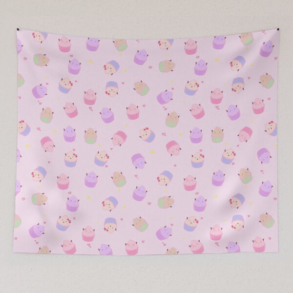 Item preview, Doki Cupcake Pattern! designed and sold by B00RISH.
