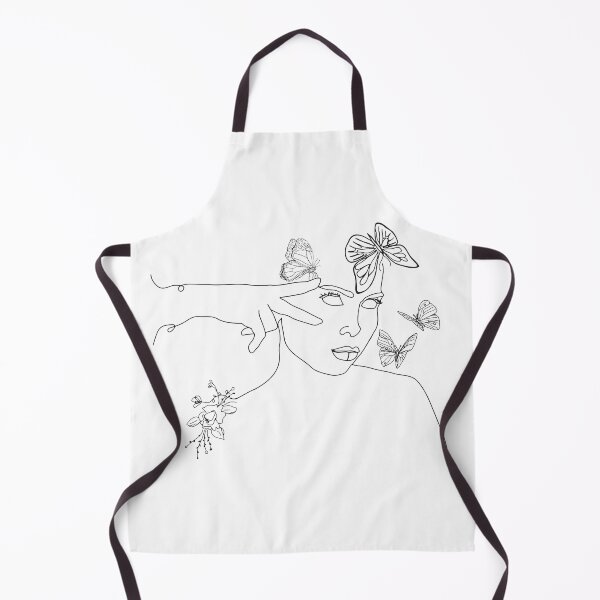 Item preview, Woman face with butterflies and flowers designed and sold by Rosaliartbook.