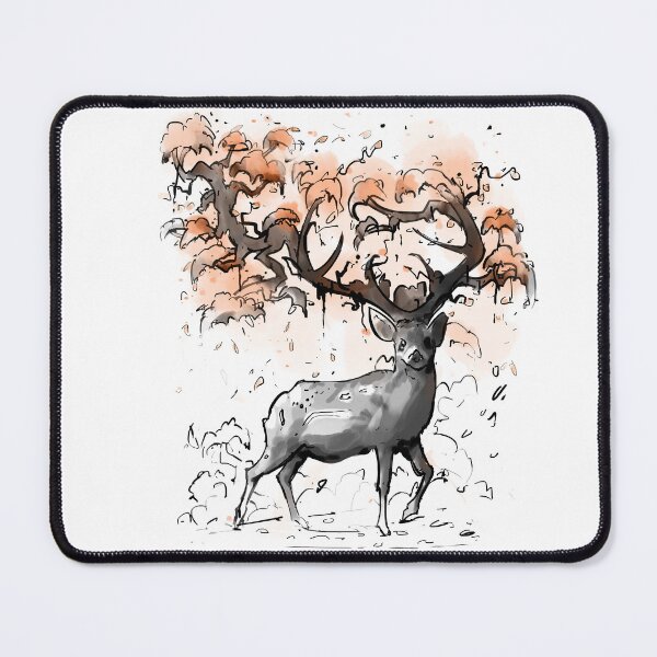 Item preview, Watercolor Sakura Cute Deer - Graceful Growth designed and sold by Area31Studios.