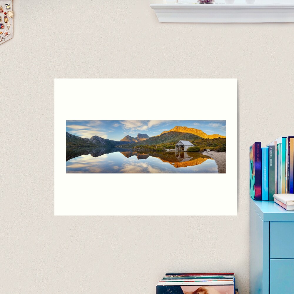 Dove Lake Boat Shed, Cradle Mountain, Australia Art Print