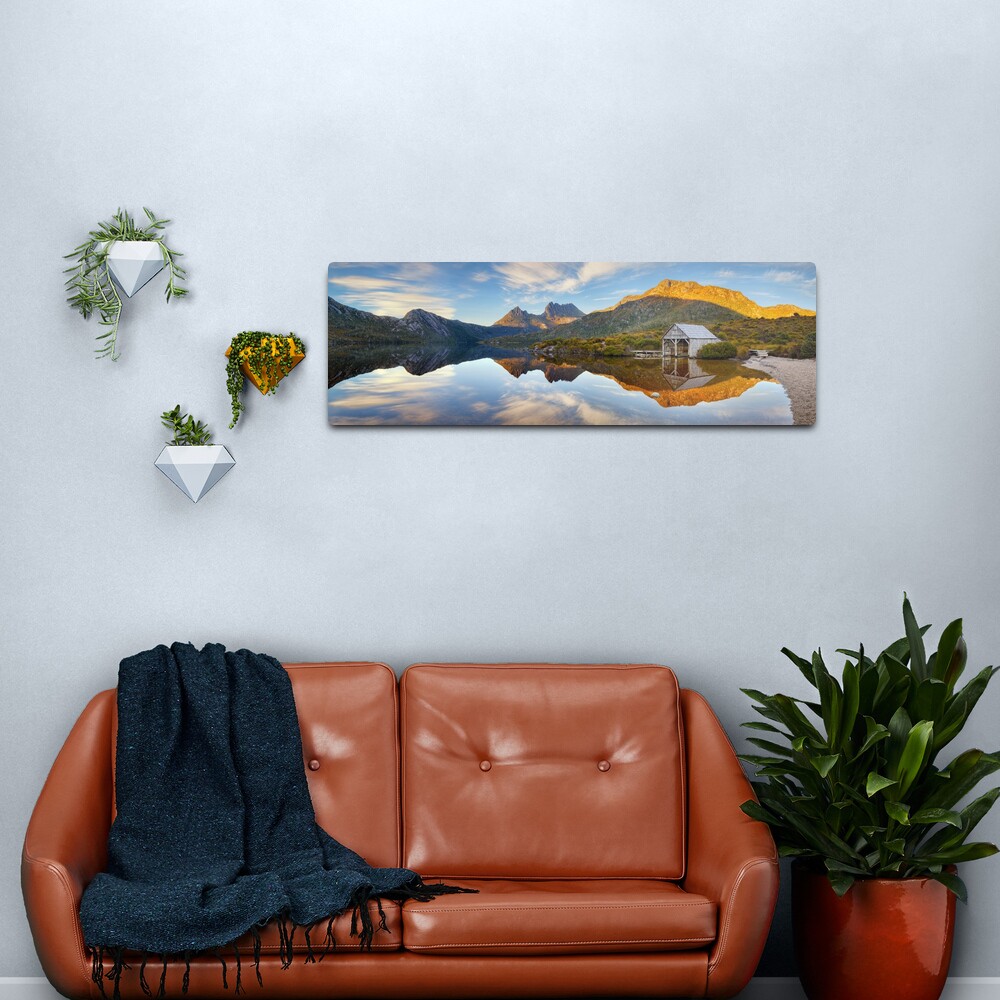 Dove Lake Boat Shed, Cradle Mountain, Australia Metal Print