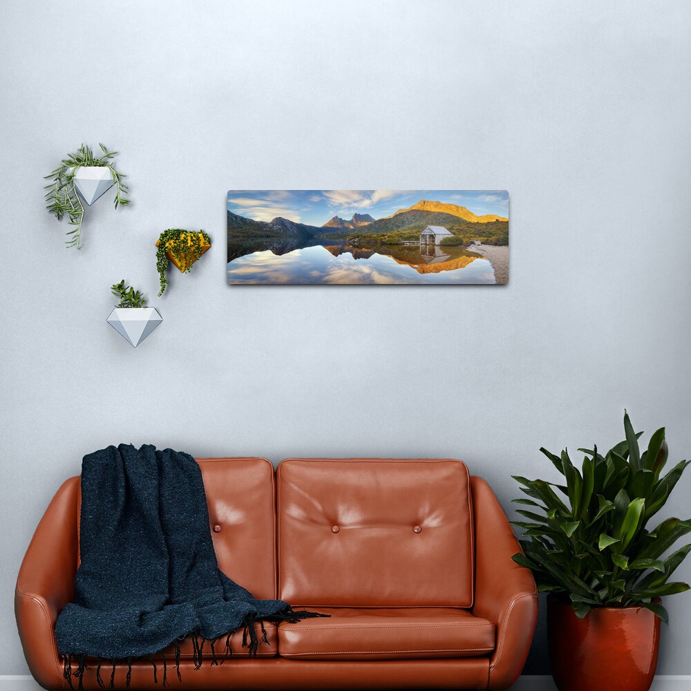 Dove Lake Boat Shed, Cradle Mountain, Australia Metal Print