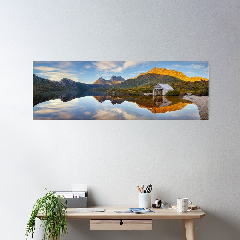 Dove Lake Boat Shed, Cradle Mountain, Australia Poster