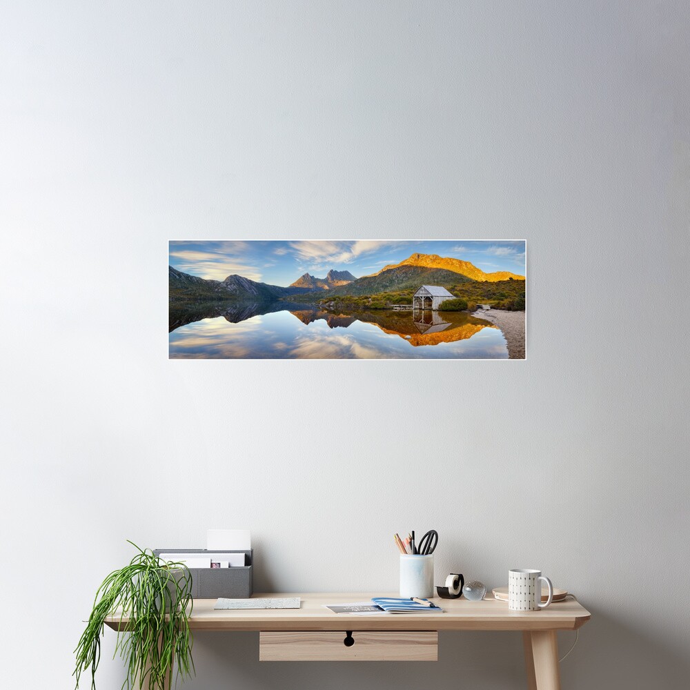 Dove Lake Boat Shed, Cradle Mountain, Australia Poster