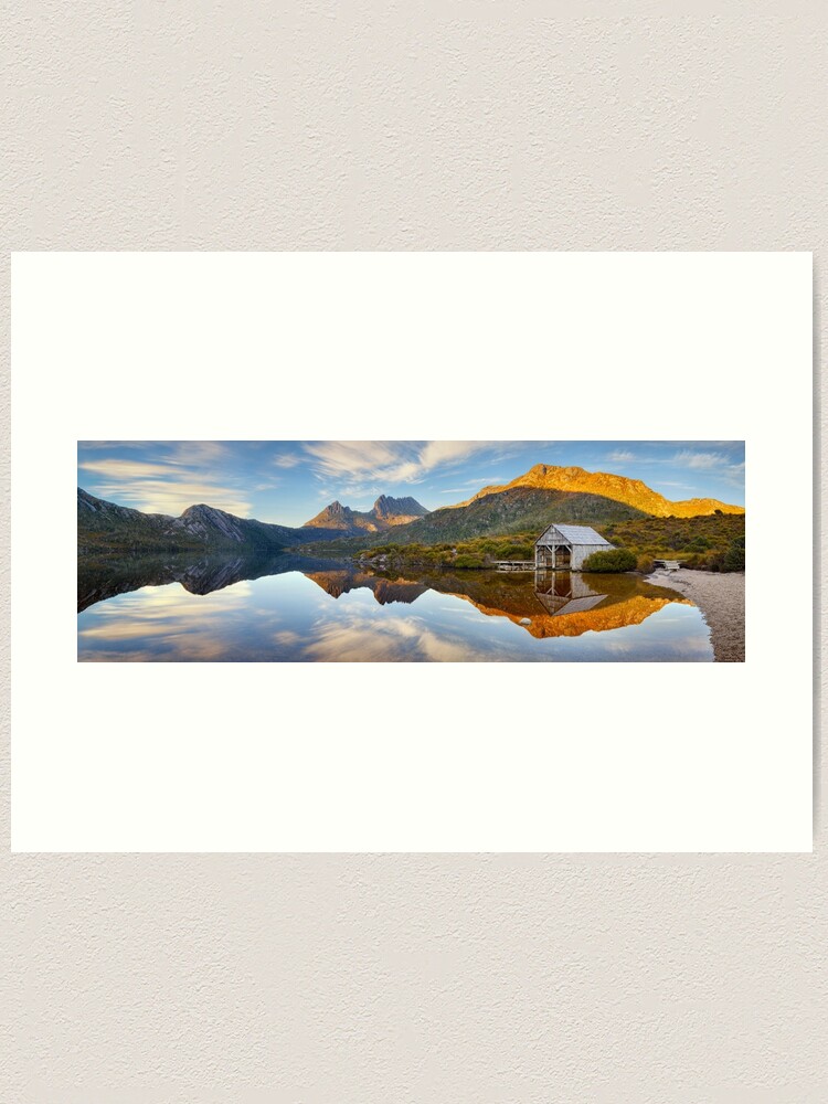 Alternate view of Dove Lake Boat Shed, Cradle Mountain, Australia Art Print