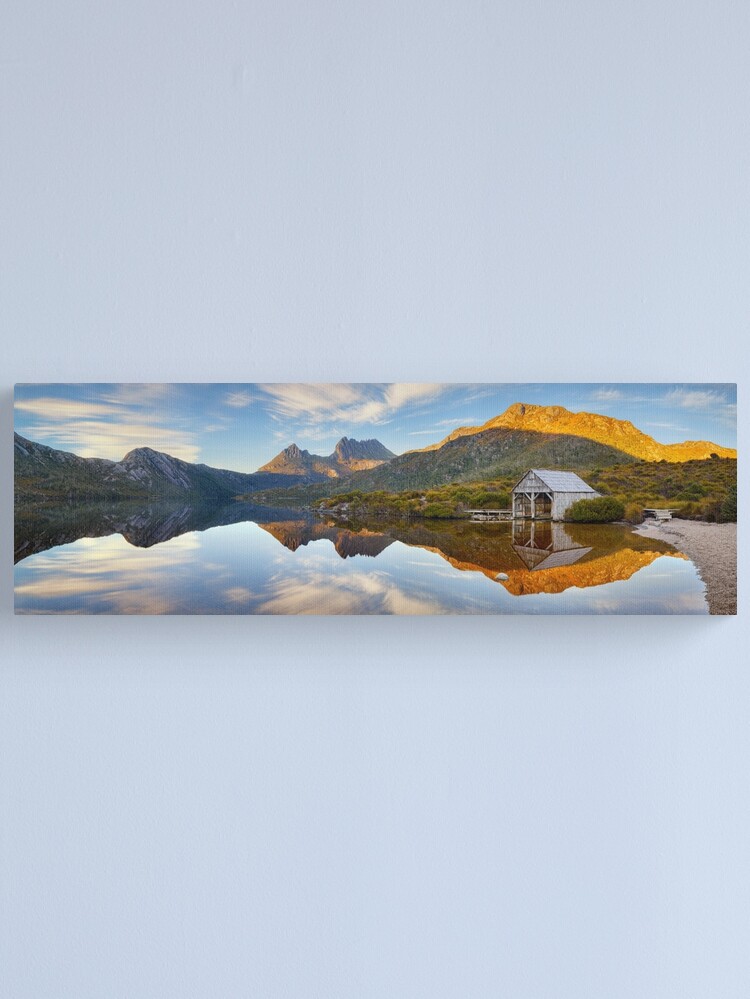 Alternate view of Dove Lake Boat Shed, Cradle Mountain, Australia Canvas Print