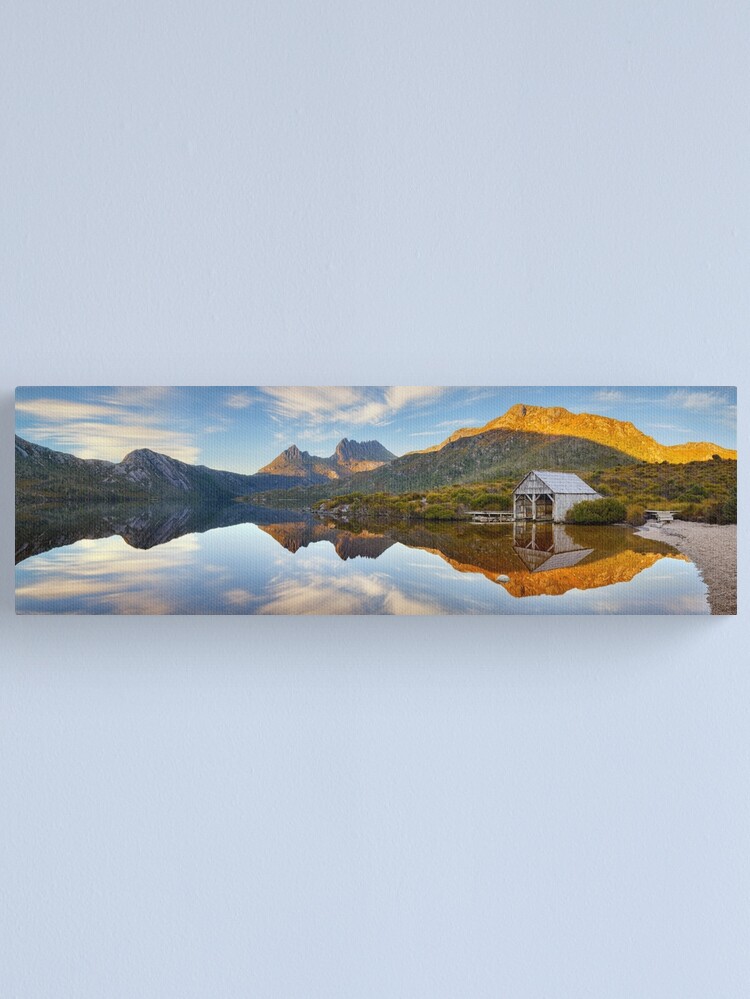 Alternate view of Dove Lake Boat Shed, Cradle Mountain, Australia Canvas Print