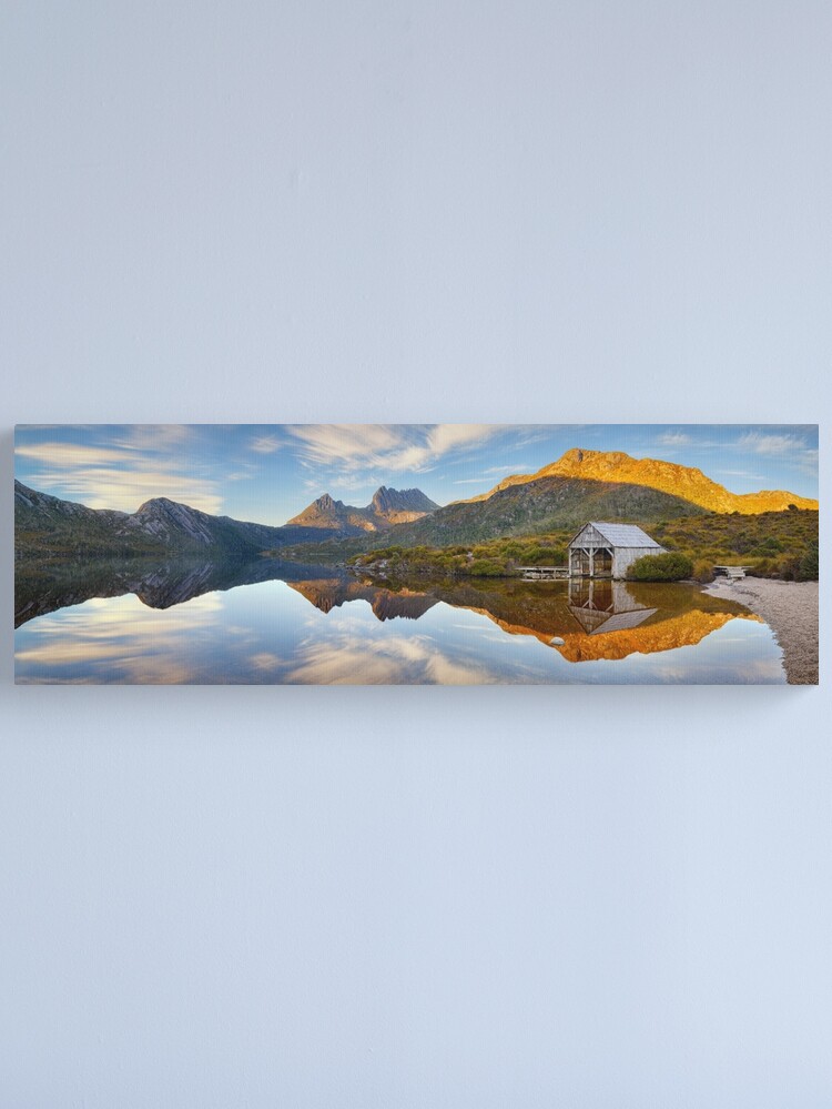 Alternate view of Dove Lake Boat Shed, Cradle Mountain, Australia Canvas Print