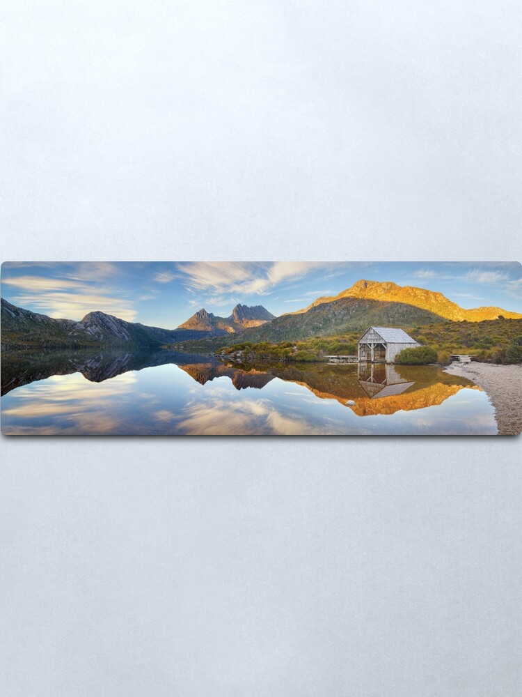Alternate view of Dove Lake Boat Shed, Cradle Mountain, Australia Metal Print
