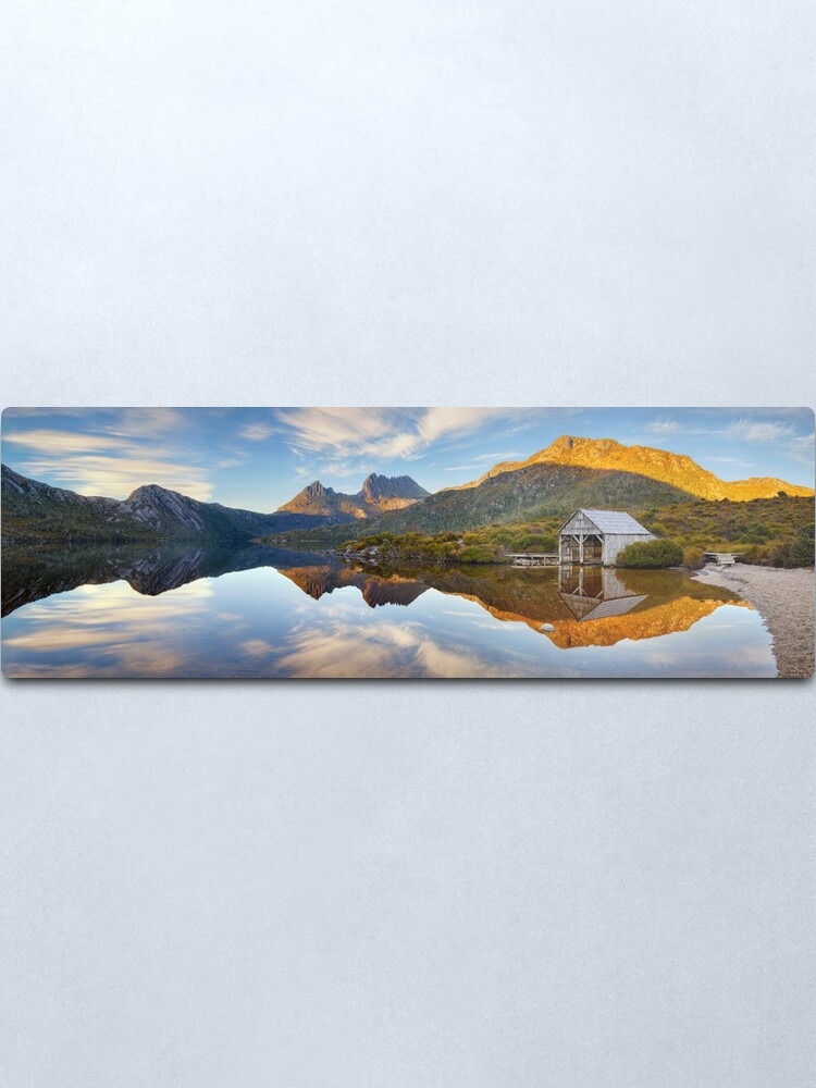 Alternate view of Dove Lake Boat Shed, Cradle Mountain, Australia Metal Print