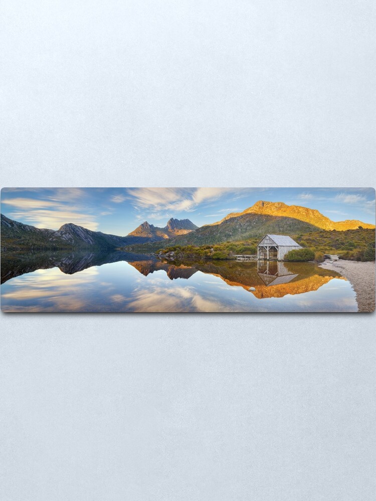 Alternate view of Dove Lake Boat Shed, Cradle Mountain, Australia Metal Print