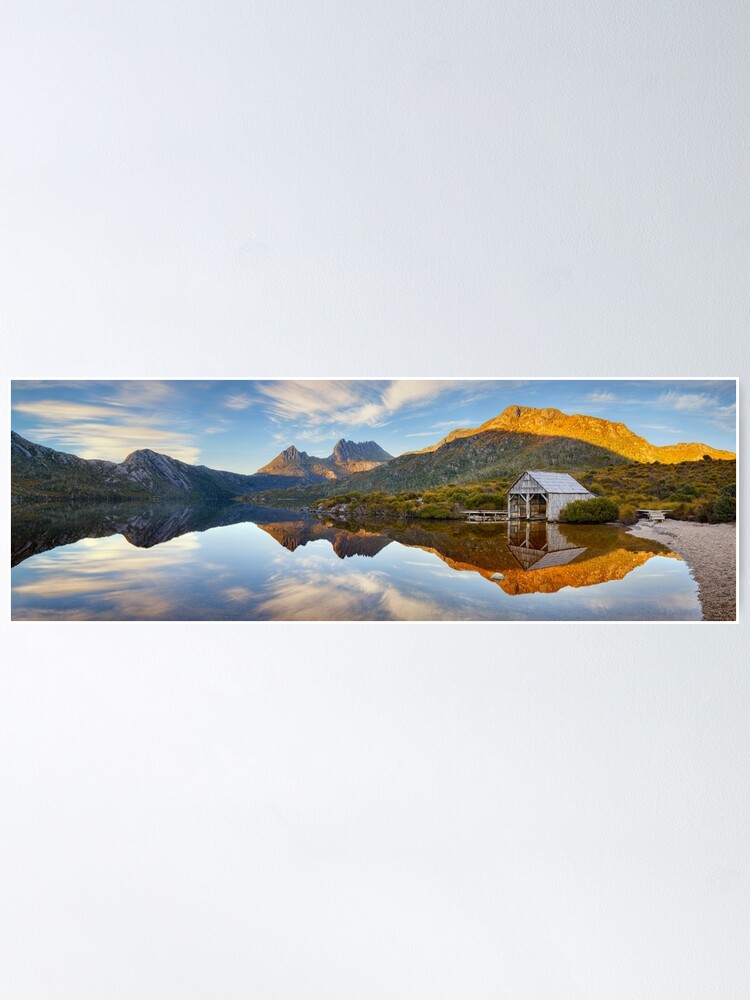 Alternate view of Dove Lake Boat Shed, Cradle Mountain, Australia Poster