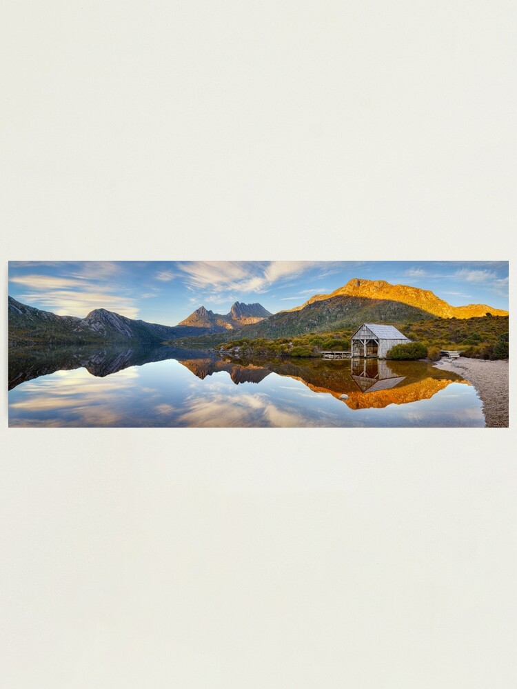 Alternate view of Dove Lake Boat Shed, Cradle Mountain, Australia Photographic Print