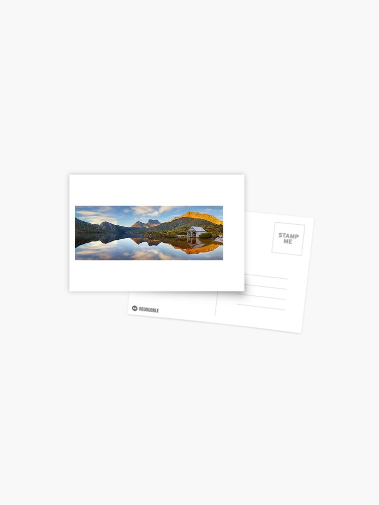 Thumbnail 1 of 2, Postcard, Dove Lake Boat Shed, Cradle Mountain, Australia designed and sold by Michael Boniwell.
