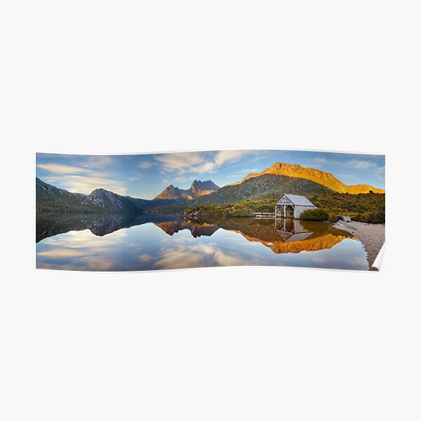 Dove Lake Boat Shed, Cradle Mountain, Australia Poster