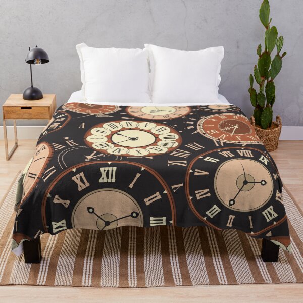 Item preview, Fun Vintage Clocks Steampunk Pattern designed and sold by pugmom4.