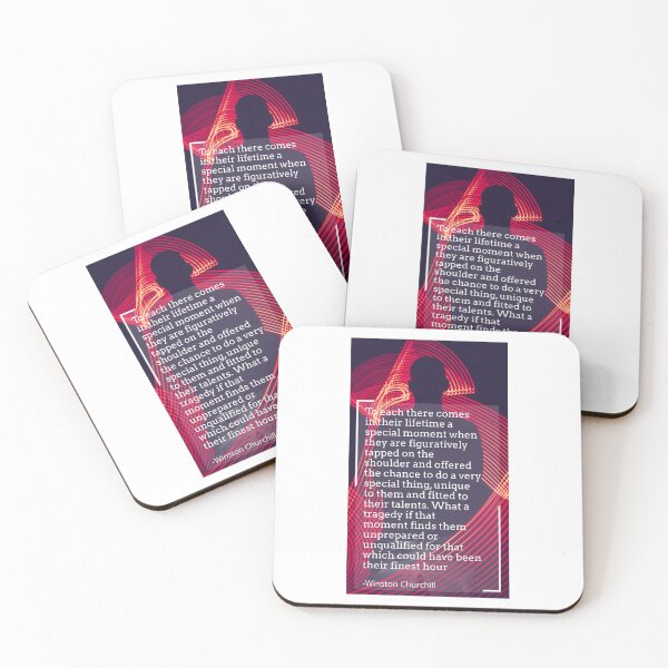 Item preview, Winston Churchill Inspirational Quote designed and sold by design880.