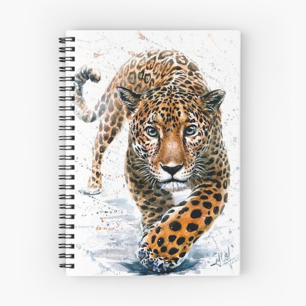 Item preview, Jaguar leopard animals predator watercolor wild life kostart chita designed and sold by Kostart.