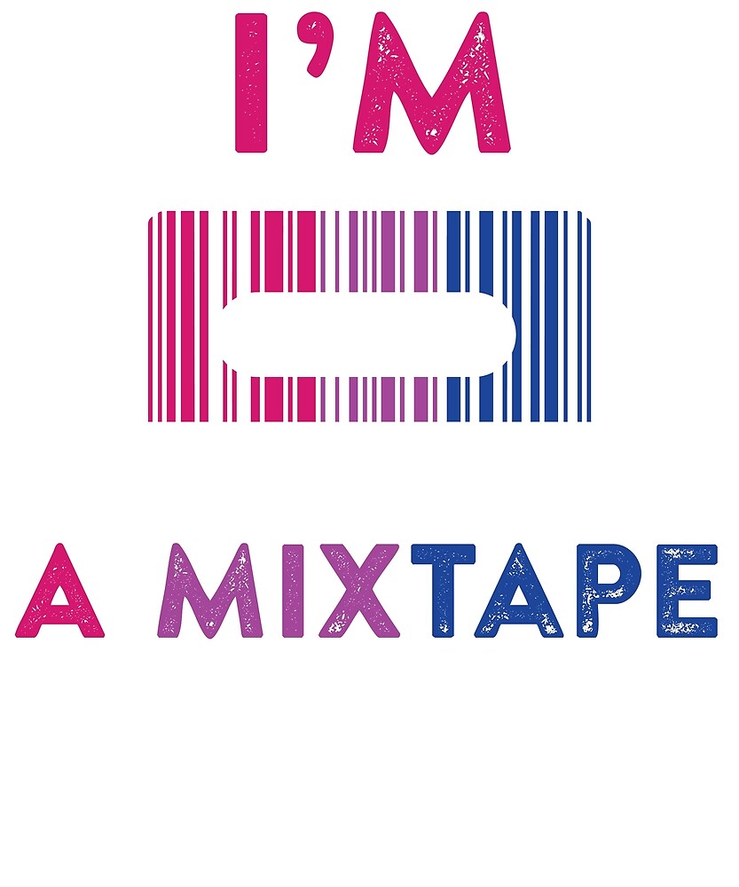 I'm a Mixtape Bisexual Pride LGBT Retro Tshirt by LiqueGifts