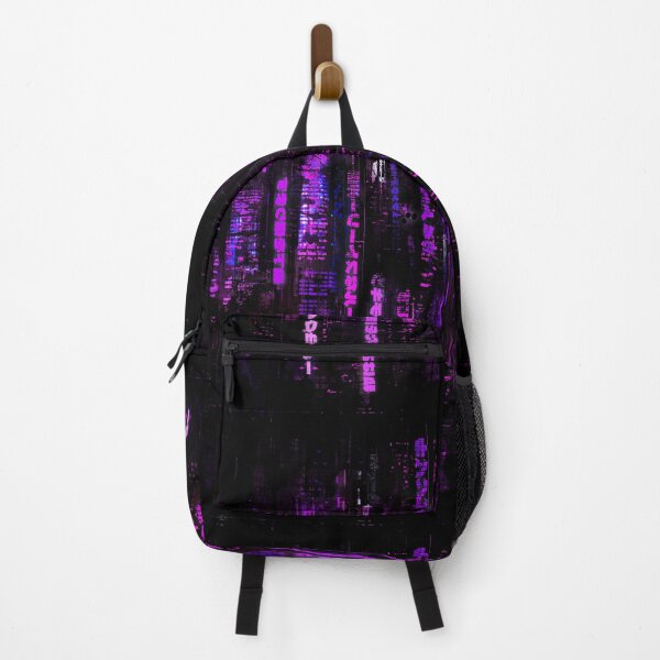 Item preview, Cyberpunk Purple Neon Tokyo City with Japanese Characters designed and sold by Area31Studios.