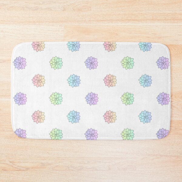 Item preview, Pastel Rainbow Succulent Pattern designed and sold by kabocha-chan.