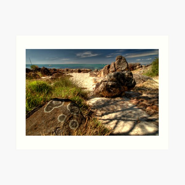 Nature's Rock Painting Art Print