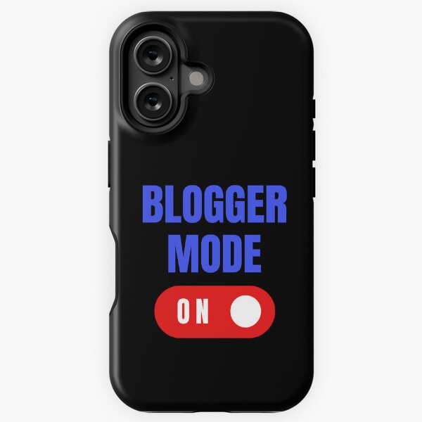Vista previa del artículo con la obra «Modo Blogger activado, regalo de Blogger, regalo divertido de Blogger», diseñado y vendido por HermoTees.