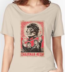 Meow Mao China cat meme Women's Relaxed Fit T-Shirt