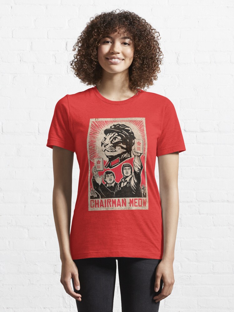 Alternate view of Meow Mao China cat meme Essential T-Shirt