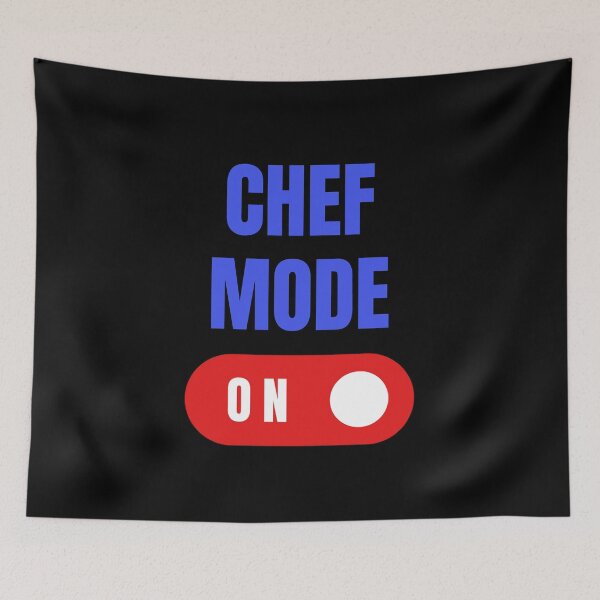 Aperçu de l'œuvre Mode Chef activé, Chef amusant, Cadeau pour chef, Cadeaux gourmands créée et vendue par HermoTees.
