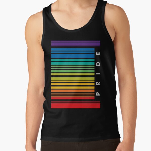 Barcode LGBT Pride Retro Tshirt Tank Top