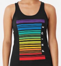 Stolzes Retro T-Shirt Barcode-LGBT Tanktop für Frauen