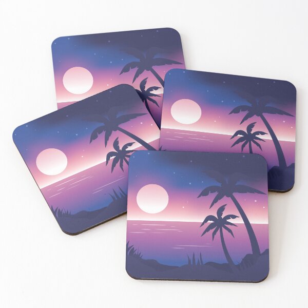Item preview, Beach Landscape | Beach Night Time designed and sold by skidio.