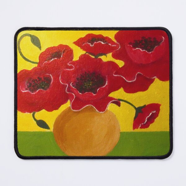 Item preview, Red Poppies in a Vase designed and sold by Dian Bernardo.
