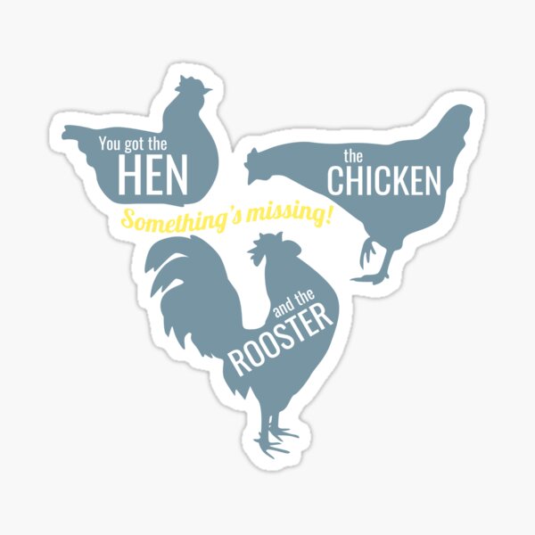 Item preview, Hen, Chicken, Rooster designed and sold by smartbunnyRG.