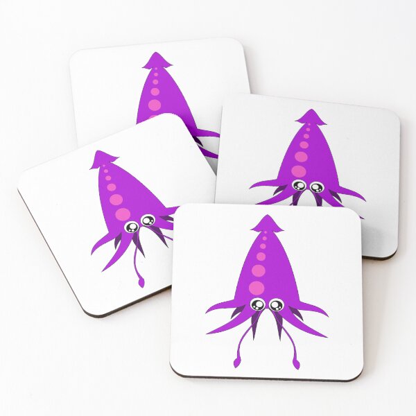 Item preview, Cute Purple Kawaii Squid designed and sold by CreativeCranium.