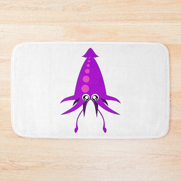 Item preview, Cute Purple Kawaii Squid designed and sold by CreativeCranium.
