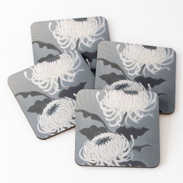 Item preview, Two White Chrysanthemums designed and sold by Dian Bernardo.