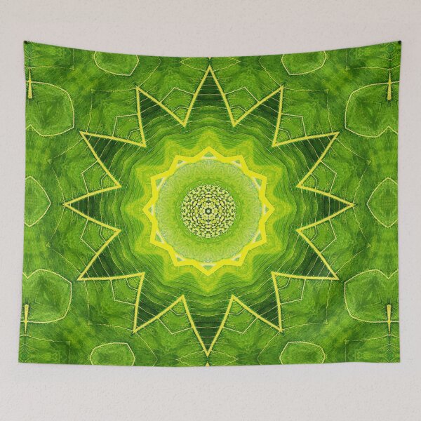 Item preview,  ABSTRACT PAINTED GEOMETRIC ART BREADFRUIT PATTERN WITH LEAVES. designed and sold by Ralek.
