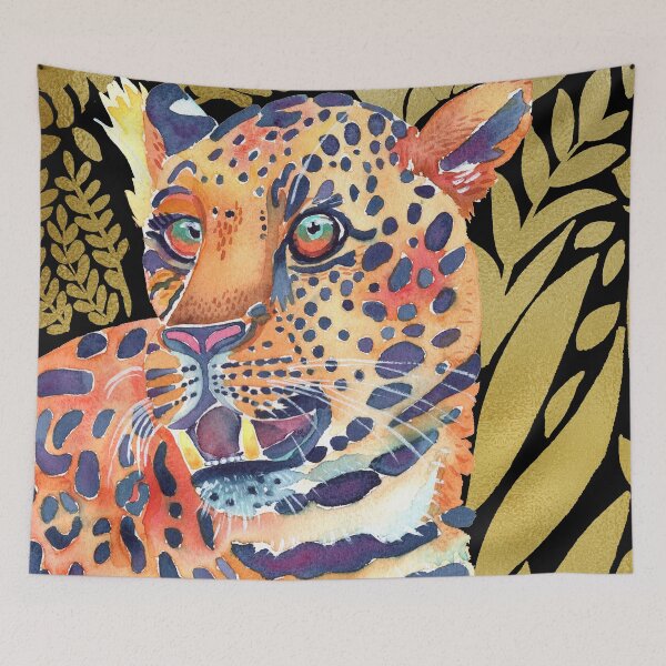 Item preview, Leopard Black & Gold designed and sold by SandraArtStudio.