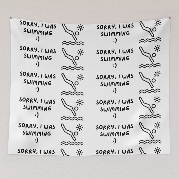 Item preview, Sorry I was swimming swim summer beach  designed and sold by to-esu.