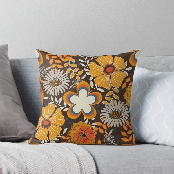 Item preview,  70s floral pattern  designed and sold by Papergrape.