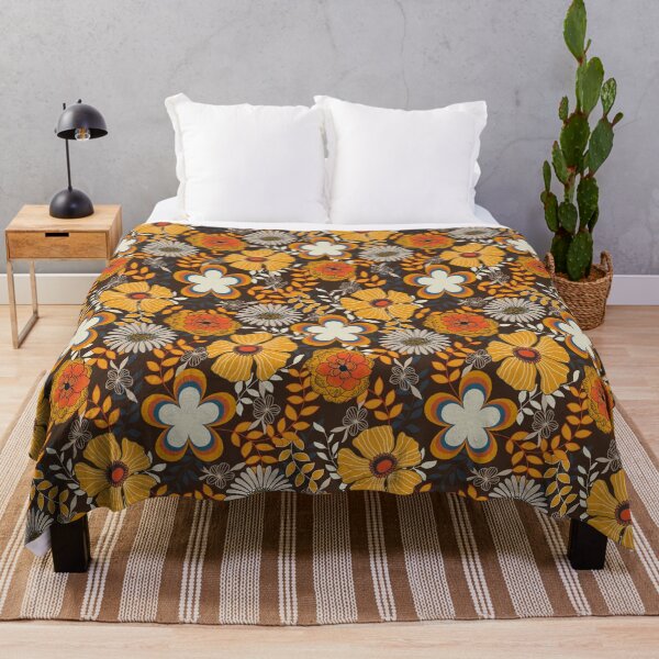 Item preview, 70s floral pattern designed and sold by Papergrape.