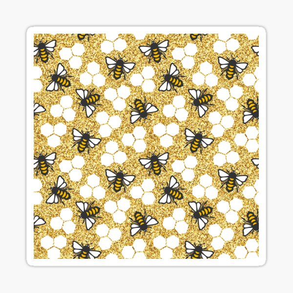 Honey Bee, Save The Bees, Beekeeping Pattern 10 Poster for Sale by  NobleForte